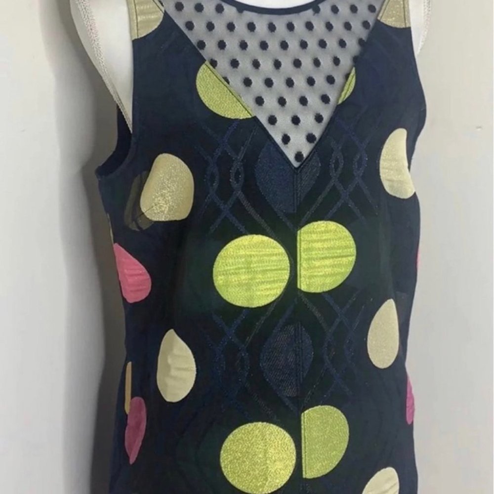 Maeve Anthropologie Sleeveless Polka Dot Dress Size Small NWT - Picture 8 of 10